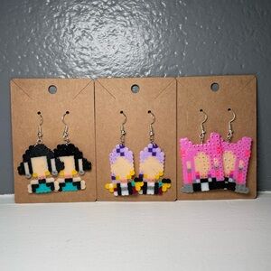 Perler Bead Kpop Demon Hunters Earrings